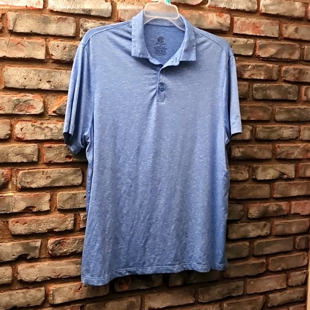 Mens Champion 1/4th Button Down Short Sleeve Shirt Golf Polo AthleticWear